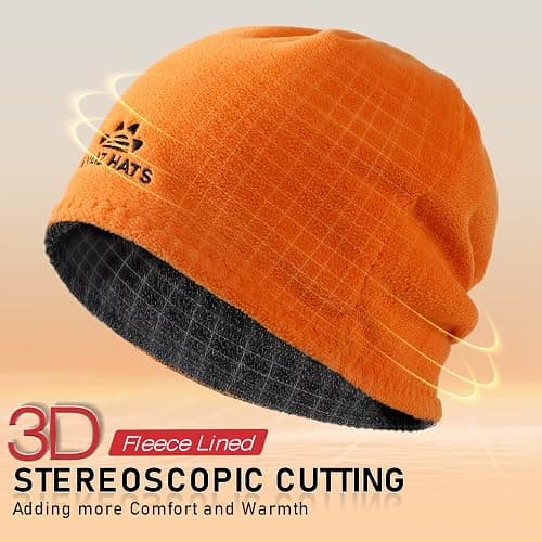 Lvaiz Mens Winter Beanie Hat Warm Fleece Lined Skull Cap for Men Reversible Women Windproof Watch Hat Knit Warm Unisex Beanie thumbnail 3