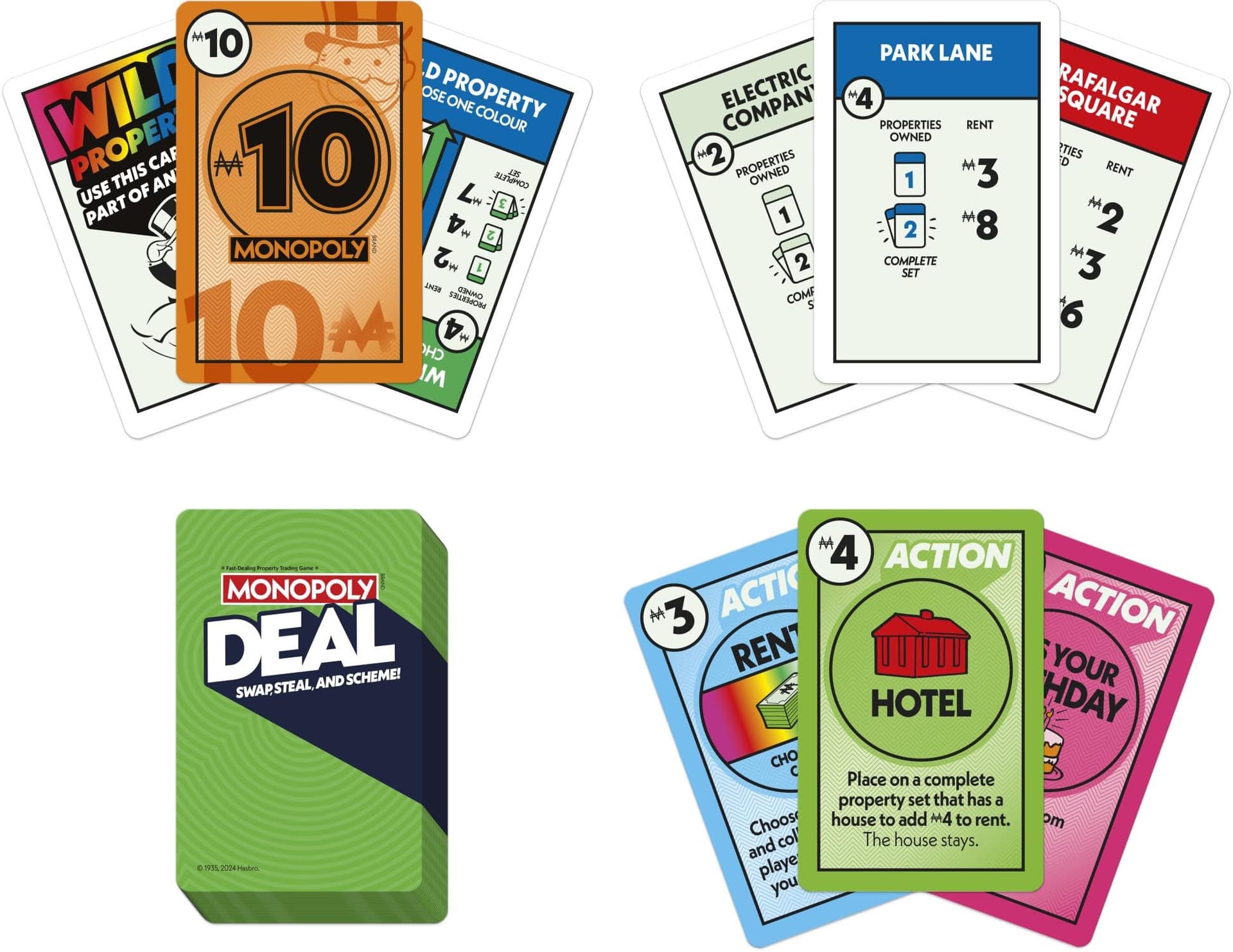 Hasbro Monopoly Deal Refresh Card Game for Childrens thumbnail 2