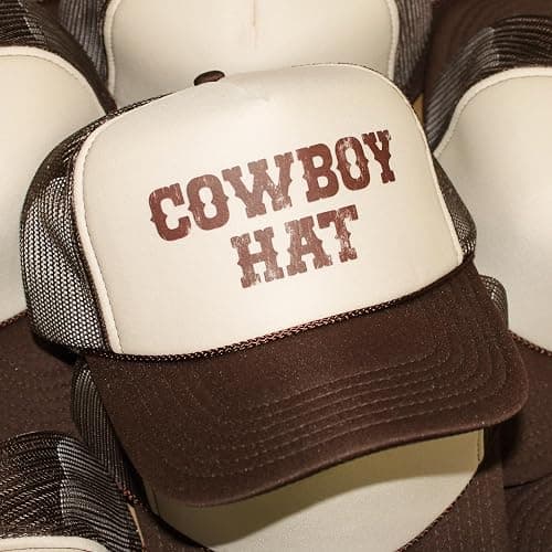 Cowboy Hat Trucker Hat | Vintage Trendy Funny Cowgirl Country Western Summer | Premium Mesh Foam Snapback Hat for Men & Women thumbnail 3
