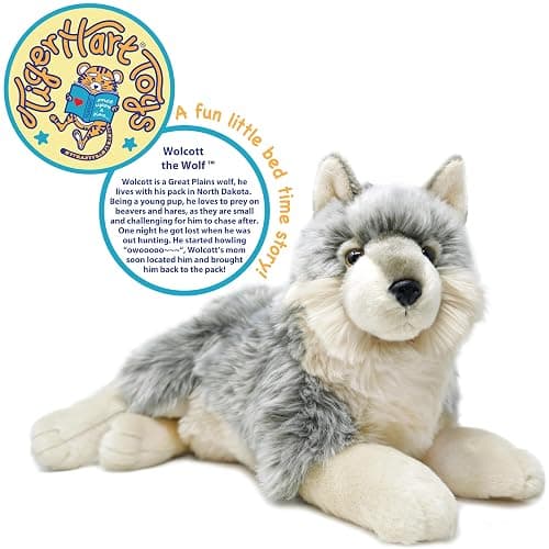 TigerHart Whitaker The Wolf - 14 Inch Stuffed Animal Plush Dog thumbnail 5