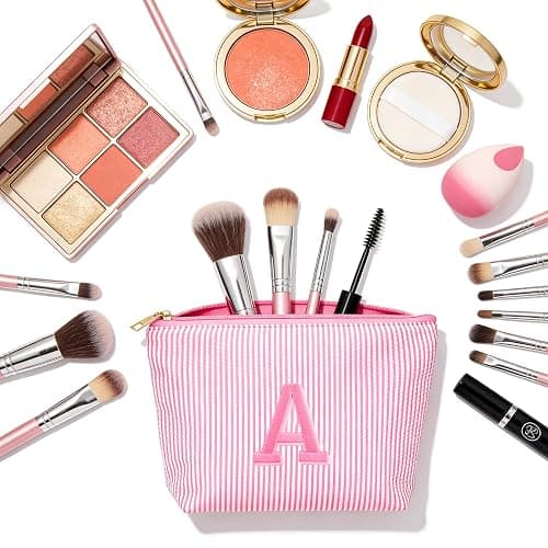Fohufo Back to School Gifts for Girls - Personalized Makeup Bag Set | Teen Girl Gifts Trendy Stuff | Birthday Gifts for Girls | Back to School Gifts for Girls | Girls Makeup Bag | Travel Gifts thumbnail 6
