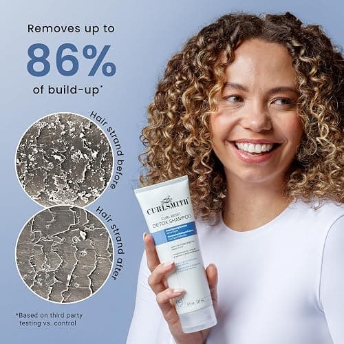 CURLSMITH Detox Shampoo - Clarifying Shampoo for All Hair Types - Removes Build-Up to Refresh & Revive Curls (8 oz) thumbnail 5