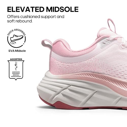 NORTIV 8 Women's Walking Shoes Cushion Comfortable ActiveBreeze Running Tennis Shoes Non-Slip Workout Gym Sports Athletic Breathable Fashion Sneakers thumbnail 3
