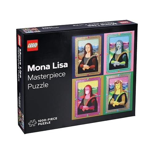 Lego Masterpiece Puzzle: Mona Lisa 1000-Piece Jigsaw Puzzle - Image 1