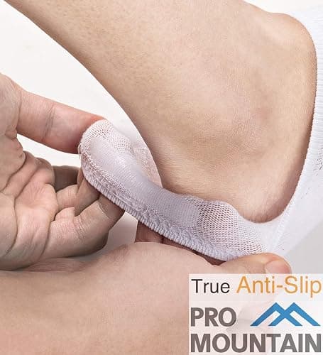 Pro Mountain Thin No Show Socks Seamless Wide Toe Box 6 Pack Liner Unisex Size S to X-Large Cotton Footies thumbnail 8