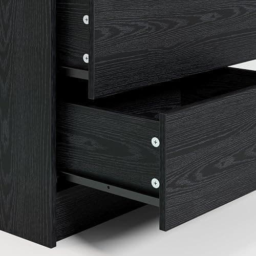 LIKIMIO Night Stand with Charging Station, Modern Black Nightstand with LED Light and Drawers, Bedside Tables/End Table for Bedroom thumbnail 6