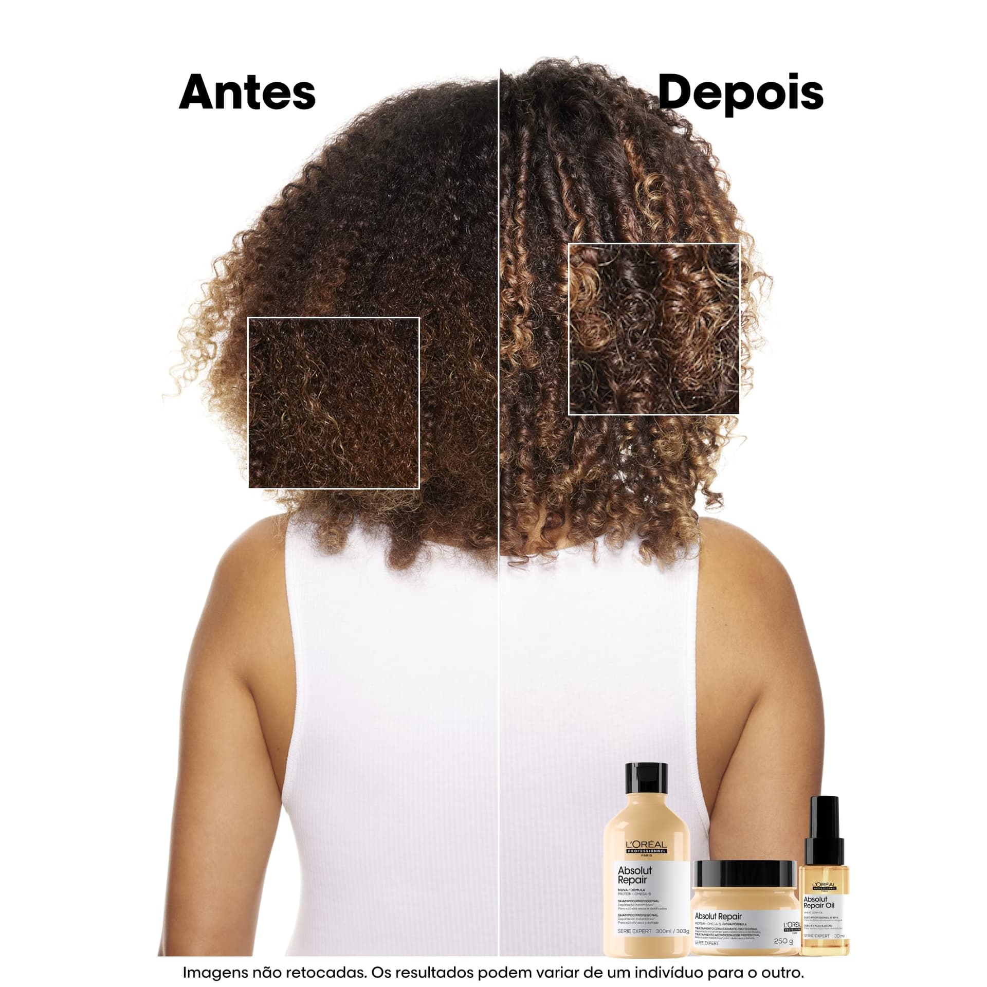 L'Oréal Professionnel Óleo 10 em 1 Absolut Repair | Multi-benefícios para cabelos secos e danificados | Repara e Promove Brilho | Com Gold Quinoa e Proteínas thumbnail 8