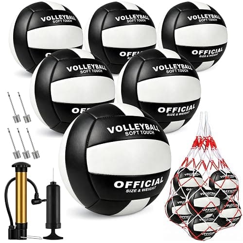 Sbarklo 6 Pack Official Size 5 Volleyballs  - Image 1
