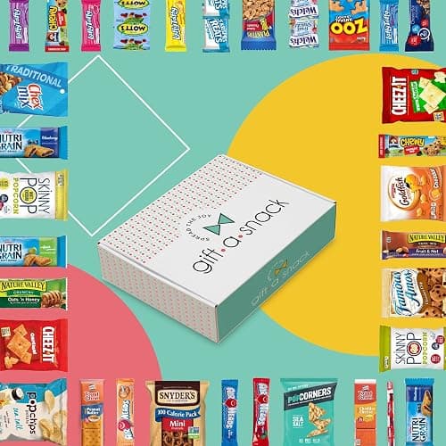 Gift A Snack - Snack Box Variety Pack Care Package + Greeting Card (40 Count) Graduation Birthday Sweet Treats Gift Basket, Candies Chips Crackers Bars Office Food Assortments & Variety Gifts thumbnail 8