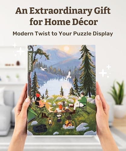 PieceRelax Canvas Wall Art Puzzles for Adults - Paco Yao - Morning Light Unique Gift & Home Décor with Plastic Jigsaw Puzzle Artwork for Living Room Bedroom [HN1458] thumbnail 5