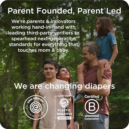 Our Diapers | EWG Verified Safe & Plant-Based Diapers | Leak Protection | Soft Organic Cotton Shell | Chlorine-Free Diaper for Sensitive Skin | Size 1 (7-14 lbs) 42 Count thumbnail 8