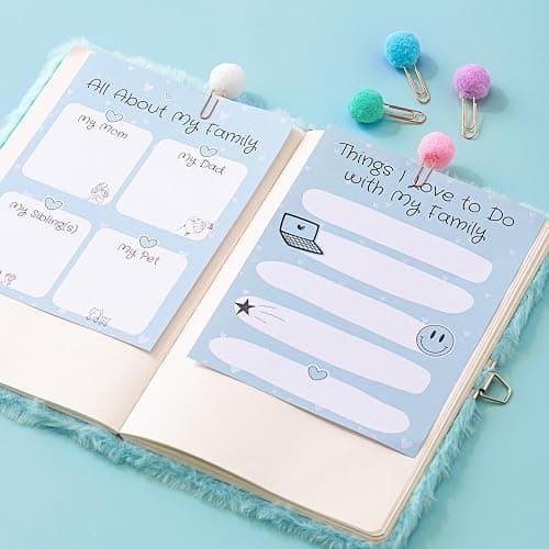 Happy LolliME Mint DIY Journal Kit for Girls – 300+ Pieces! Lockable Fuzzy Diary, Markers, Stickers & Empowering Pages – Gift Box for Tweens & Teens – Creative Journaling Set thumbnail 5