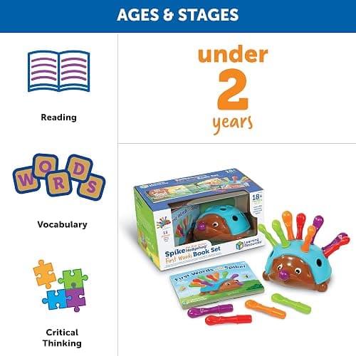 Learning Resources Spike the Fine Motor Hedgehog First Words - Toddler Activity Toys, Preschool Fine Motor Skills, Age 18 Months+ thumbnail 6