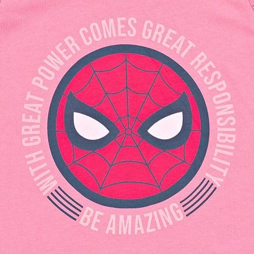 Marvel Spider-Man Girls Cosplay Tank Top and French Terry Dolphin Shorts Outfit Set Toddler to Big Kid Sizes (2T - 14-16) thumbnail 4