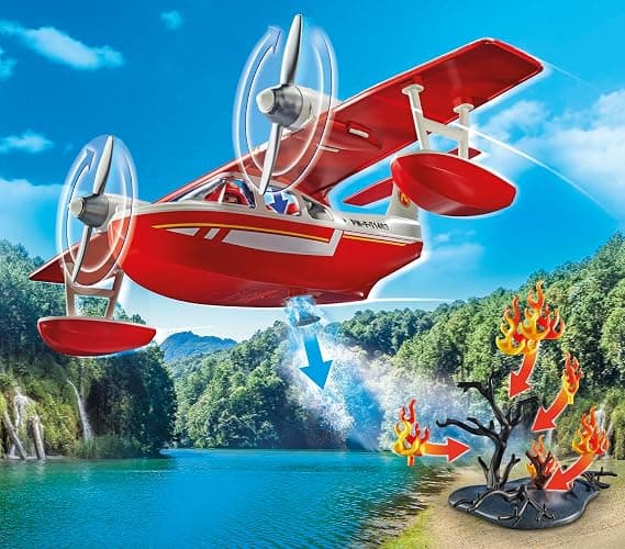 Playmobil Firefighting Sea Plane with extinguishing Function thumbnail 6