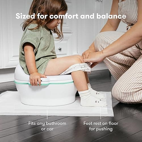 Frida Baby 3-in-1 Grow-With-Me Toddler Potty Training Toilet, Toddler Potty, Toilet Topper Training Seat and Step Stool, Easy-to-Clean Potty Training System thumbnail 5