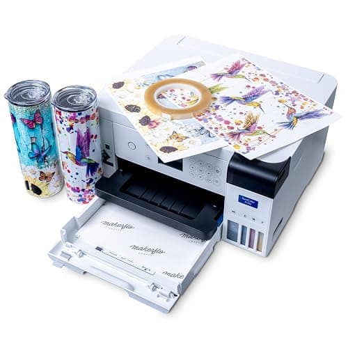 Epson Surecolor F170 Sublimation Starter Kit – Printer with CMYK Ink Set, Design Pack, 10 Sublimation Tumbler Pack, Sublimation Paper, Tape – Perfect for Beginners & Small Business thumbnail 5