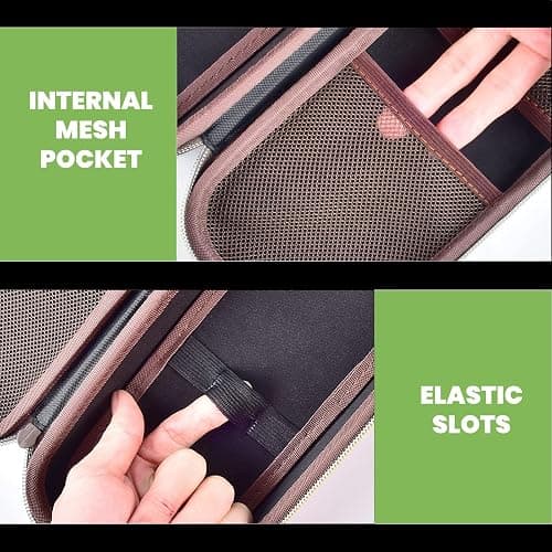 Stethoscope Case Compatible with 3M Littmann Classic III Monitoring/Lightweight II S.E/Cardiology IV Diagnostic/MDF Acoustica Stethoscopes, Extra Pocket for Doctor & Nurse Accessories (Dark Brown) thumbnail 3