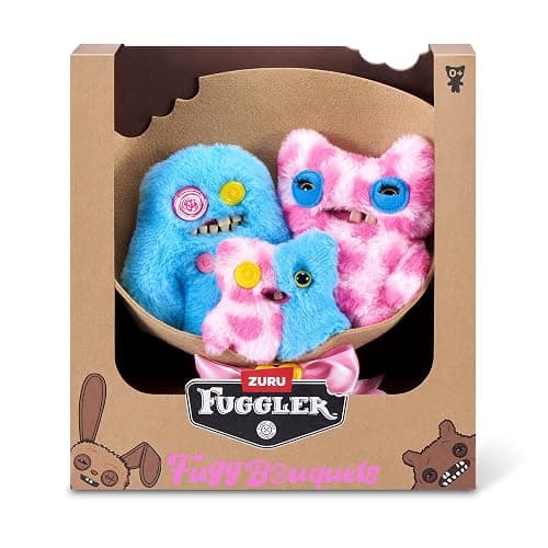 Fuggler Bouquets: 2x9 Inch + 1x3.5 Inch Plush Set (Sasquoosh, Stinkface, Squooshface) by ZURU, Funny Ugly Monster Designs, Unique Gift for Collectors thumbnail 8