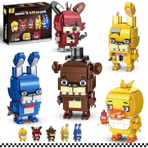 Thcbme Security Breach Building Block Toy, 5 Characters Action Figure, Horror Game Toys Merch Building Set Toy, 988Pcs - Image 1