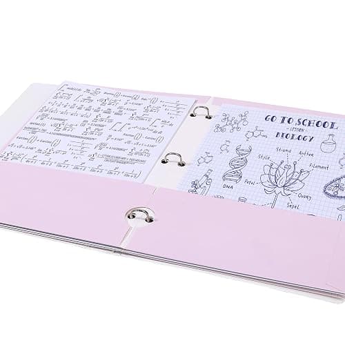 Mr. Pen- 4-Pocket Folders, 4 Pack, 12.5" x 9.5", Pastel Colors, Tear-Resistant Paper Folders with Pockets 3 Holes Punched, High Capacity, Includes Rulers and Conversion Charts for Binder Organization thumbnail 8