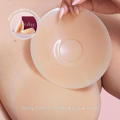 CAKES Body® sticky Circle Nipple Covers for Women - The Viral Sticky Boobs With an Adhesive-free nip nook™ thumbnail 2
