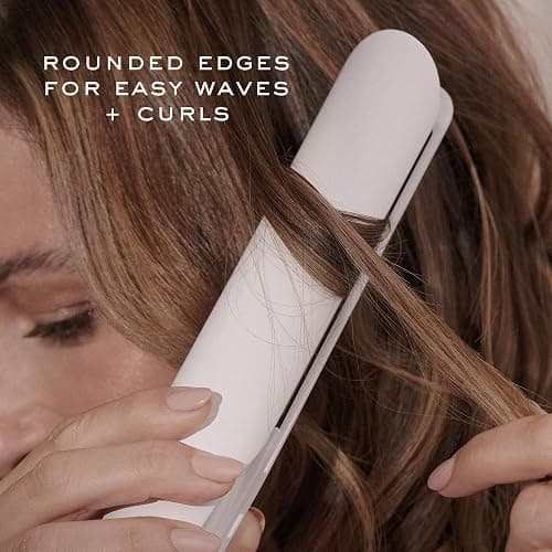 Kristin Ess 3-in-One Professional Titanium Hair Straightener, Curler & Waver for Women - Dual Voltage - 440 Degrees - 1 1/4" - Wet to Dry - Ionic Flat Iron, Curler 2 in 1 - Frizzy, Curly + Thick Hair thumbnail 6