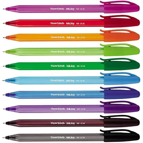 Paper Mate InkJoy 100ST Ballpoint Pens | Medium Point (1.0mm) | Fun Colours | 10 Count thumbnail 4