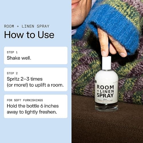 DedCool - Room + Linen Spray, Luxurious Fragrance, Natural Linen Spray for Bedding, Laundry, Fabric Freshener Spray, Clean, Non-Toxic, Infused with Essential Oils (XMILK, 3.5 fl oz | 103 mL), White - Xtra Milk thumbnail 3