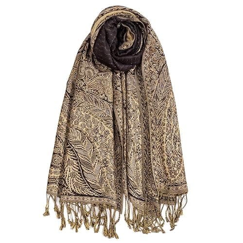 AUSEKALY Shawls Wraps for Women Rave Scarf Soft Silky Reversible Men Scarves - Image 1