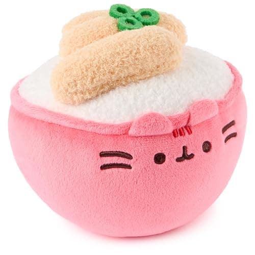 GUND Pusheen Bento Rice Bowl Plush, Squishy Toy, Collectible Plush Toy, Food Plushies, Stuffed Animal for Ages 8 and Up, Pink, 6” thumbnail 3