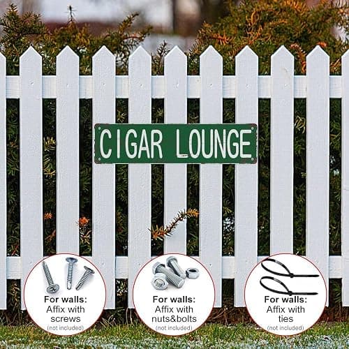Street Sign Cigar Lounge Poster For Home Office Bedroom Outdoors Cafes Pub Wall Decor Plaque Sign 16X4 Inch thumbnail 5