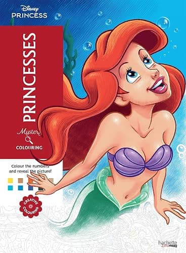 Mystery Colouring - Princesses: Reveal iconic Disney characters with colour by number - Image 1