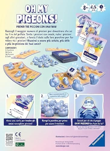 Ravensburger - Oh my Pigeons, Gioco da tavolo adulti e 8+, 2-5 Giocatori thumbnail 2