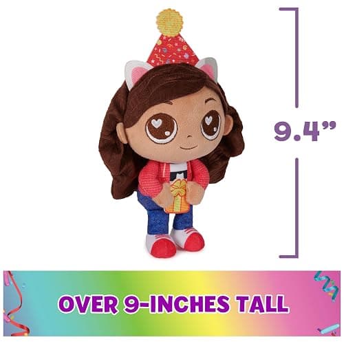 Gabby’s Dollhouse, Celebration Series 9-Inch Tall Gabby Girl Plushies, Kids Toys for Girls & Boys Ages 3 and Up thumbnail 2