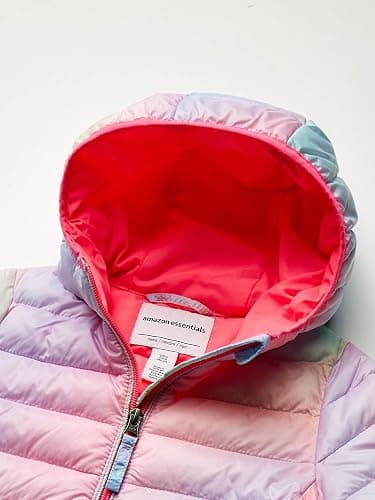 Amazon Essentials Girls and Toddlers' Lightweight Water-Resistant Packable Hooded Puffer Jacket thumbnail 3