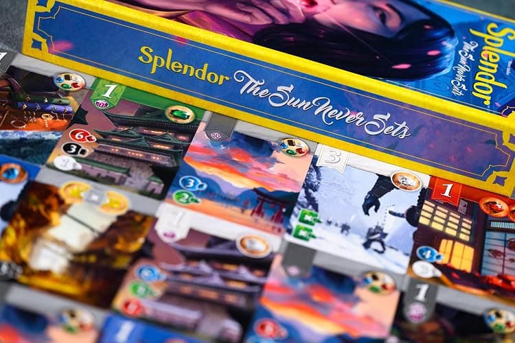 Asmodee Splendor The Sun Never Sets Board Game Expansion - Enhance Gameplay with New Strategies & Challenges, Fun for Families, Kids & Adults, Ages 10+, 2-4 Players, 45 Min Playtime thumbnail 7