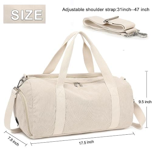 BLUBOON Duffle Bag Girls Kids Cute Gym Bag with Shoes Compartment & Wet Separation Waterproof Sports Overnight Travel Bag thumbnail 3