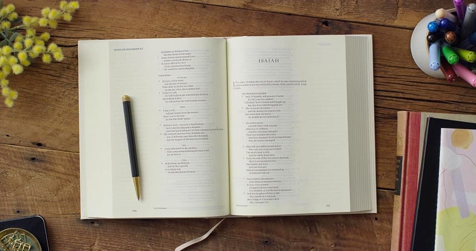 ESV Single Column Journaling Bible (Hardcover, Customizable Cover): Holy Bible, English Standard Version thumbnail 3