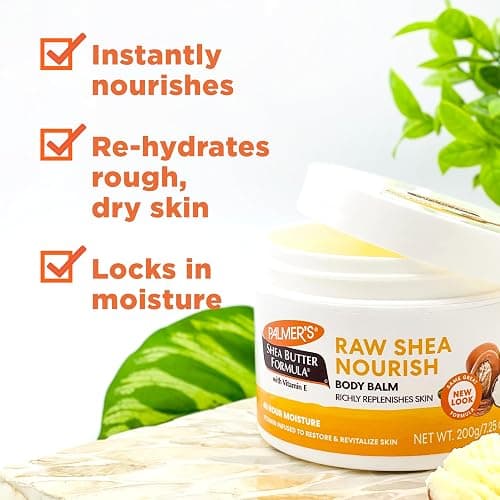 Palmer's Shea Butter Formula Raw African Shea Butter Balm, Nourishing Body Moisturizer for Rough, Dry Skin, 7.25 Ounces thumbnail 4