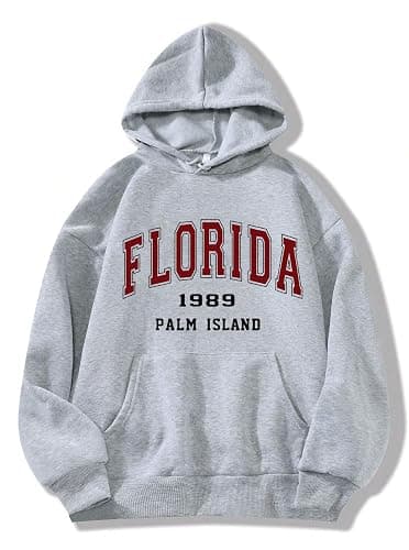 Hilinker Womens Graphic Hoodies Drawstring Long Sleeve Sweatshirt with Pocket Pullover - Image 1
