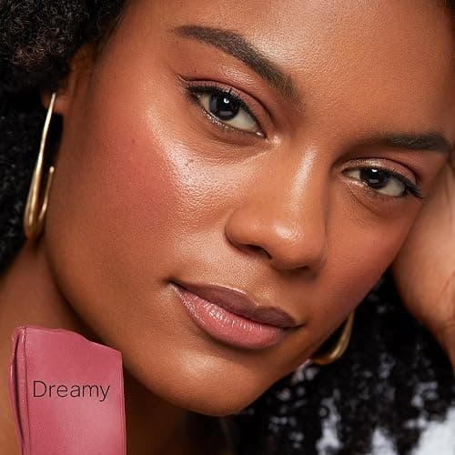 Saie Dew Liquid Blush for Cheeks - Hydrating Cream Blush Stick with a Blendable + Buildable Formula - Skincare Infused Dewy Cheek Tint for a Natural Flush - Glowy Makeup Essential - Dreamy (.40 oz) thumbnail 7