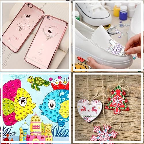 2310 PCS Self Adhesive Rhinestone Gem Stickers for Face Nail Body Makeup Festival,4 Size 14 Sheets Bling Jewels Stickers Earrings for DIY Kids Craft Card Decorations thumbnail 6