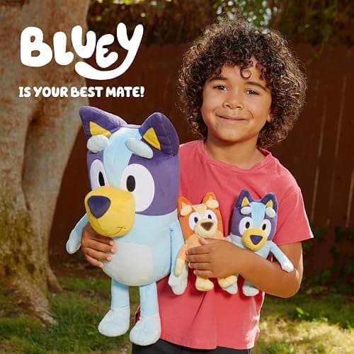 Bluey Heeler Family Stuffed Animals Set of 4, 7-8”, Soft Bingo, Bandit, and Chilli Plush Figure Toys, Cuddly Plush Toys for Kids Ages 3+ thumbnail 6