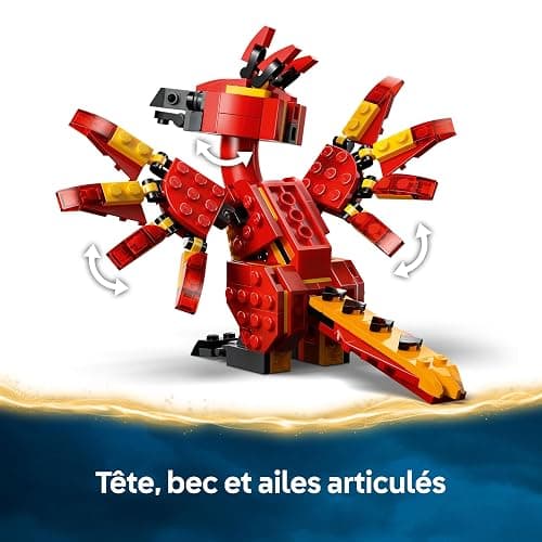LEGO Harry Potter Fumseck : Le Phénix de Dumbledore - Jouet Avec Figurine d'Oiseau - Décoration Intérieure - Choixpeau & Épée De Gryffondor - Cadeau d'Anniversaire Pour Fille Ou Garçon Dès 8 Ans 76448 thumbnail 5
