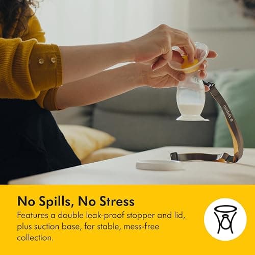 Medela Perfect Pair Bundle with Medela Harmony Manual Breast Pump & Silicone Breast Milk Collector, Lightweight and Discreet, Made Without BPA thumbnail 7