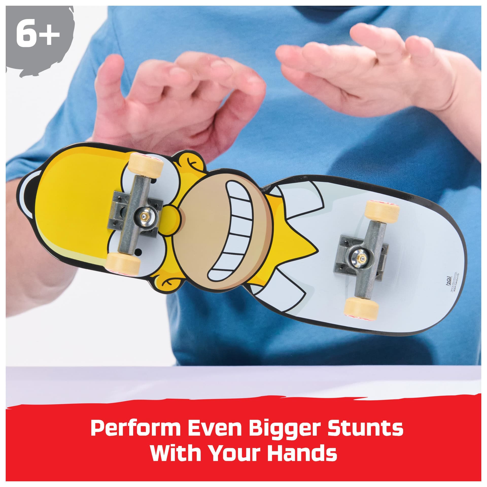 Tech Deck, The Simpsons Handboard, authentieke miniskateboards (alleen voor gebruik met de hand) thumbnail 6