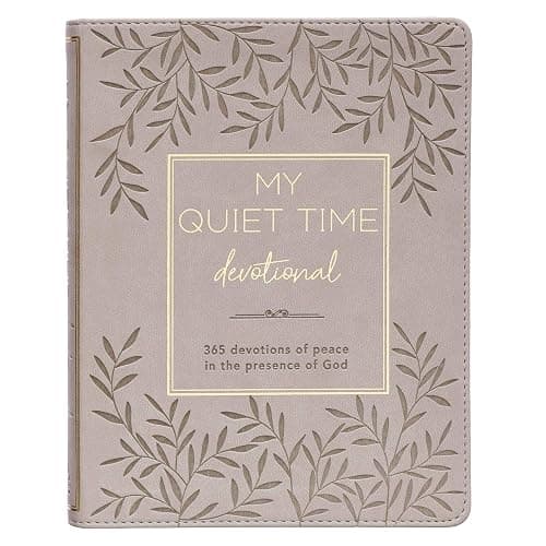 My Quiet Time Devotional - 365 Devotions for Women To Bring You Into The Peace Of The Presence of God Cappuccino, Faux Leather Flexcover Gift Book w/Ribbon Marker - Image 1