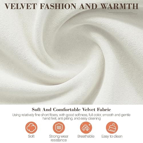 BestEra Vanity Chair with Wheels, Comfy Home Office Desk Chairs Adjustable Modern Velvet Makeup Chair for Bedroom Living Room, Soft Cushion Swivel Computer Task Chairs for Women-Beige thumbnail 6