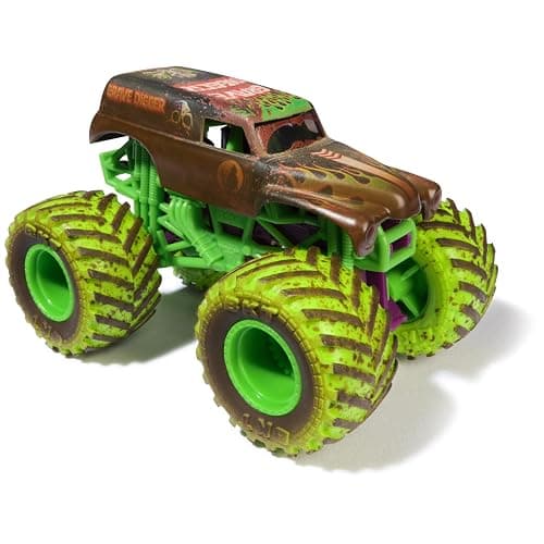 Monster Jam Mud Blasters, Grave Digger and Megalodon Color Changing Trucks 2-Pack, 1:64 Die Cast Vehicle, Kids Toys for Boys and Girls 3 and Up thumbnail 6